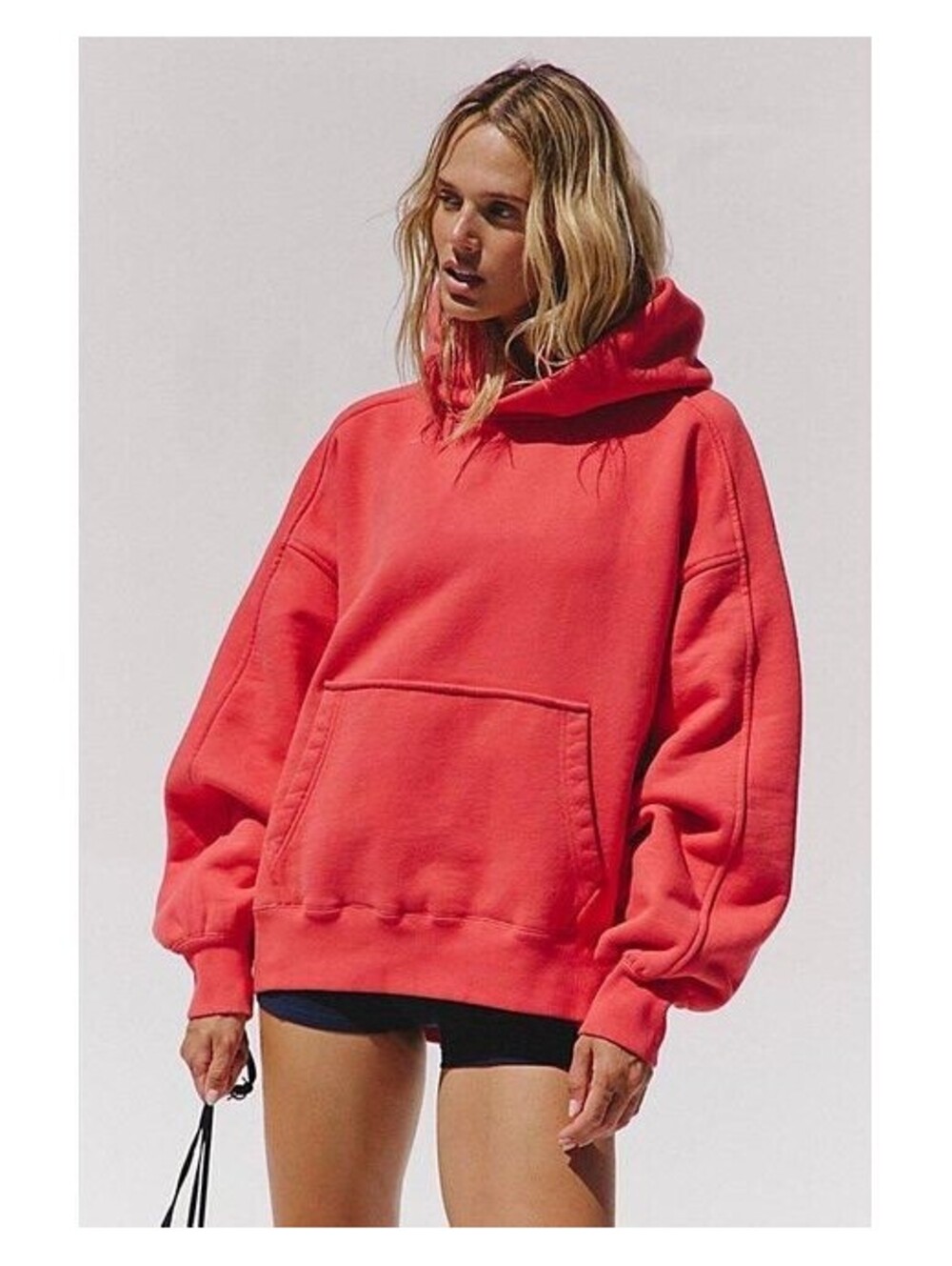 New Free People A Cut Above Flocked Buti Logo Hoodie Size S